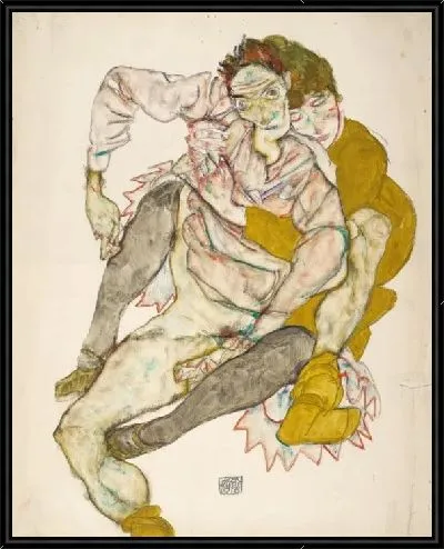 Картина Сидящая пара (1915)