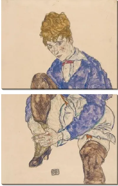 Картина Портрет сидящей жены художника (1917)