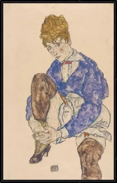 Картина Портрет сидящей жены художника (1917)
