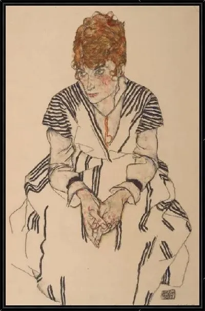 Картина Портрет невестки художника Адель Хармс (1917)