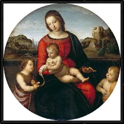 Мария с младенцем, Иоанном Крестителем и младенцем Иисусом Христом (Мадонна Терранова) (1505)