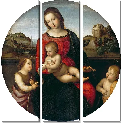 Мария с младенцем, Иоанном Крестителем и младенцем Иисусом Христом (Мадонна Терранова) (1505)
