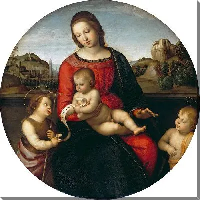 Мария с младенцем, Иоанном Крестителем и младенцем Иисусом Христом (Мадонна Терранова) (1505)