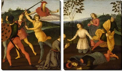 Картина Святой Иероним спасает апостола Силуана и наказывает еретика Сабиниана (1502 - 1503)