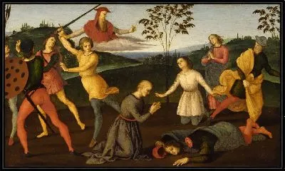 Святой Иероним спасает апостола Силуана и наказывает еретика Сабиниана (1502 - 1503)