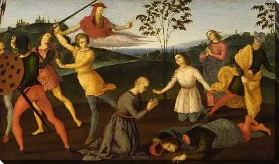 Святой Иероним спасает апостола Силуана и наказывает еретика Сабиниана (1502 - 1503)