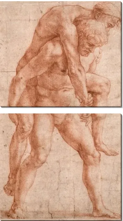 Картина Молодой человек, несущий старика на спине (1516)