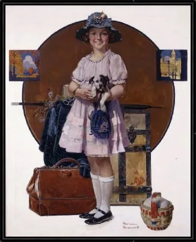 Картина Девушка вернулась из летней поездки (1921)