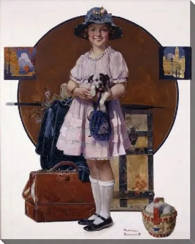 Картина Девушка вернулась из летней поездки (1921)