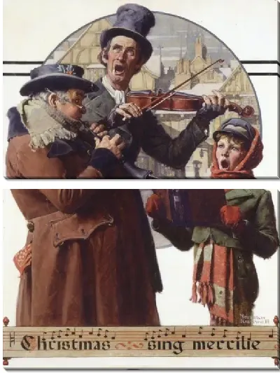 Картина Рождественское трио (1923)