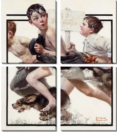 Картина Купаться запрещено (1921)