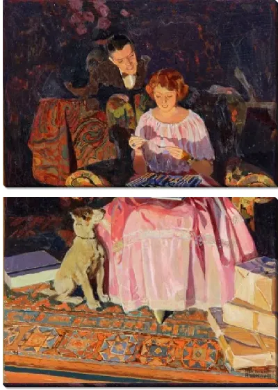 Картина Первое серебро у семьи (1923)