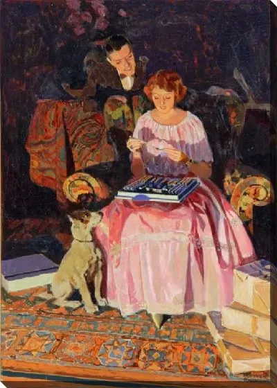 Картина Первое серебро у семьи (1923)