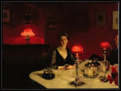 Картина Обеденный стол в ночное время (1884)