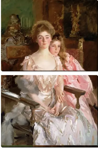 Картина Госпожа Фиск Уоррен и ее дочь Рейчел (1903)
