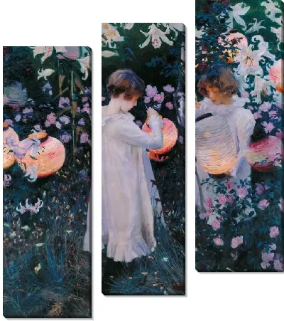 Гвоздики, Лилии, Розы (1885)