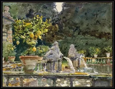 Стены сада, фонтан (1910)