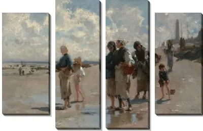 Ловля устриц в Канкаль (1878)