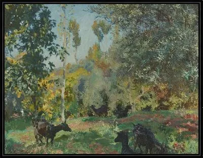 Пейзаж с козами (1909)