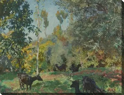 Пейзаж с козами (1909)