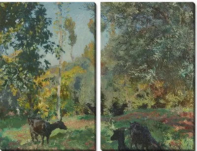 Пейзаж с козами (1909)