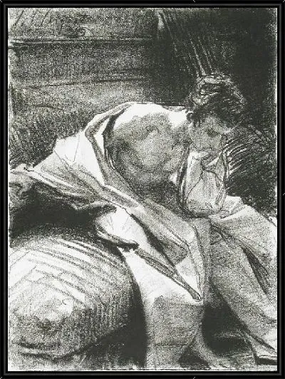 Картина Сидящий молодой человек (1895)