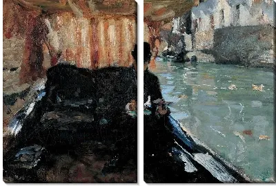 Картина Мужчина в гондоле (1880)