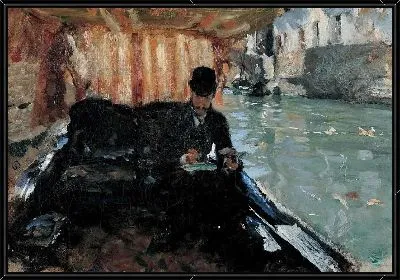 Картина Мужчина в гондоле (1880)