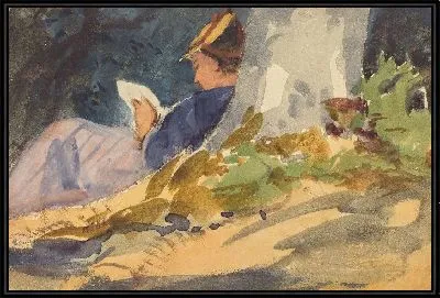Картина Отдыхающий (1880-1890)