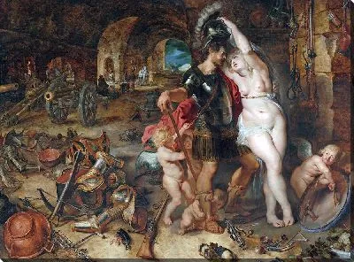 Картина Возвращение c войны. Марс обезоружен Венерой