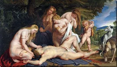 Картина Венера оплакивает Адониса