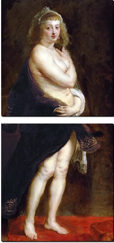 Картина Елена Фурман в меховой мантии