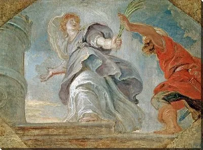 Картина Святая Барбара спасается от своего отца (1620)