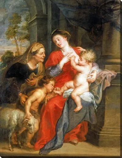 Картина Богоматерь и младенец со святой Элизабет и святым Иоанном