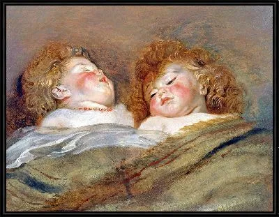 Двое спящих детей