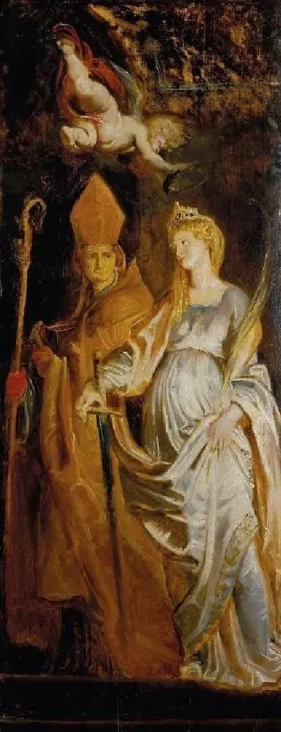 Картина Святые Екатерина Александрийская и Элигий (1610)