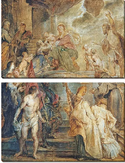 Картина Мистический брак Святой Екатерины