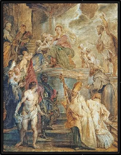 Картина Мистический брак Святой Екатерины