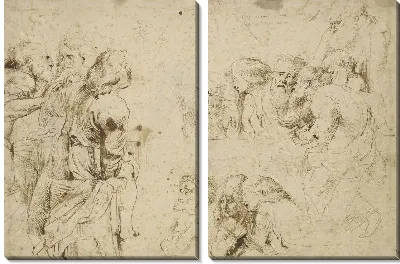 Картина Три группы апостолов в Тайной Вечери  (1600-1604)