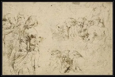 Картина Три группы апостолов в Тайной Вечери  (1600-1604)