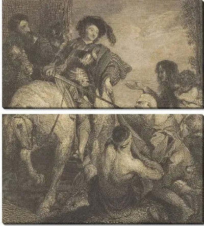 Картина Святой Мартин разрывает плащ (1843-1845)