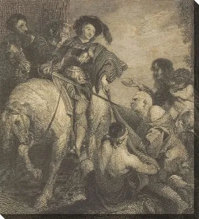 Картина Святой Мартин разрывает плащ (1843-1845)