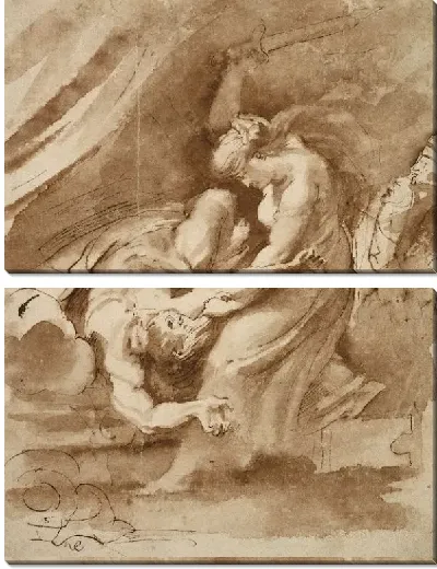 Картина Юдифь обезглавливает Олоферна (1609-1610)