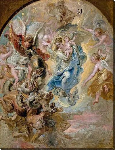 Картина Богоматерь как женщина Апокалипсиса