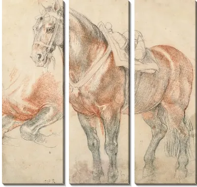 Картина Оседланная лошадь (1615-1618)