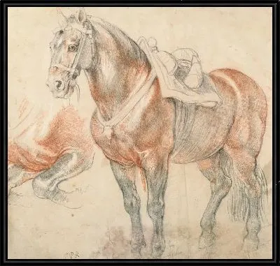 Картина Оседланная лошадь (1615-1618)