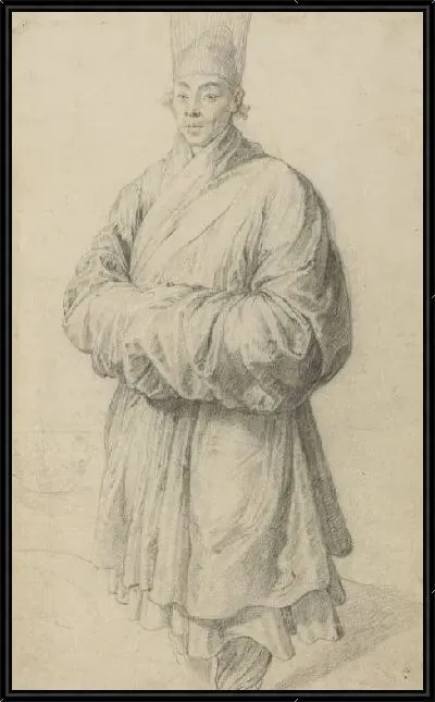 Картина Мужчина в корейском костюме (1617)