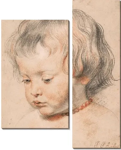 Картина Николаас Рубенс надел коралловое ожерелье (1619)