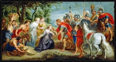 Картина Дэвид встречает Эбигейл (1620)
