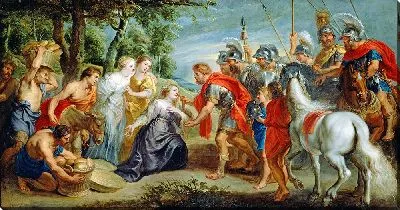 Картина Дэвид встречает Эбигейл (1620)